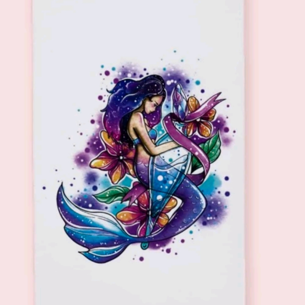 🍉5 for $25* Mermaid Temporary Tattoo